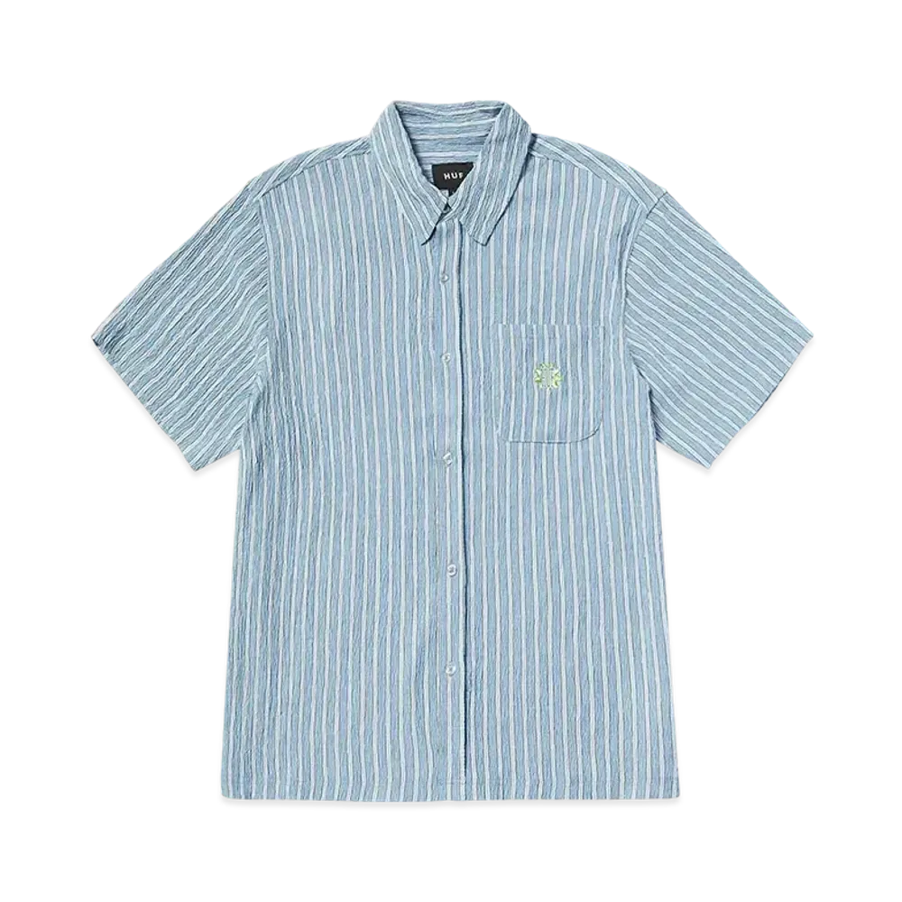 HUF Summer 25 Apollo Striped Shirt "Pool Blue"
