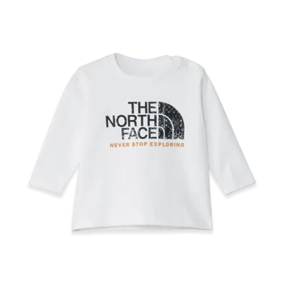 The North Face L/S Bandana Graphic Logo Tee Baby "White"