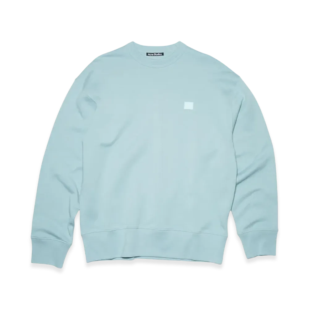 Acne Studios Fonbar Face Crewneck Sweatshirt "Ice Blue"