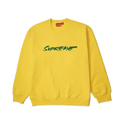Supreme Futura Logo Crewneck "Yellow"