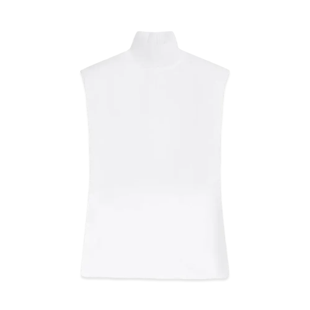 Max Mara Canneti Pure Cotton Sleeveless Shirt "White"