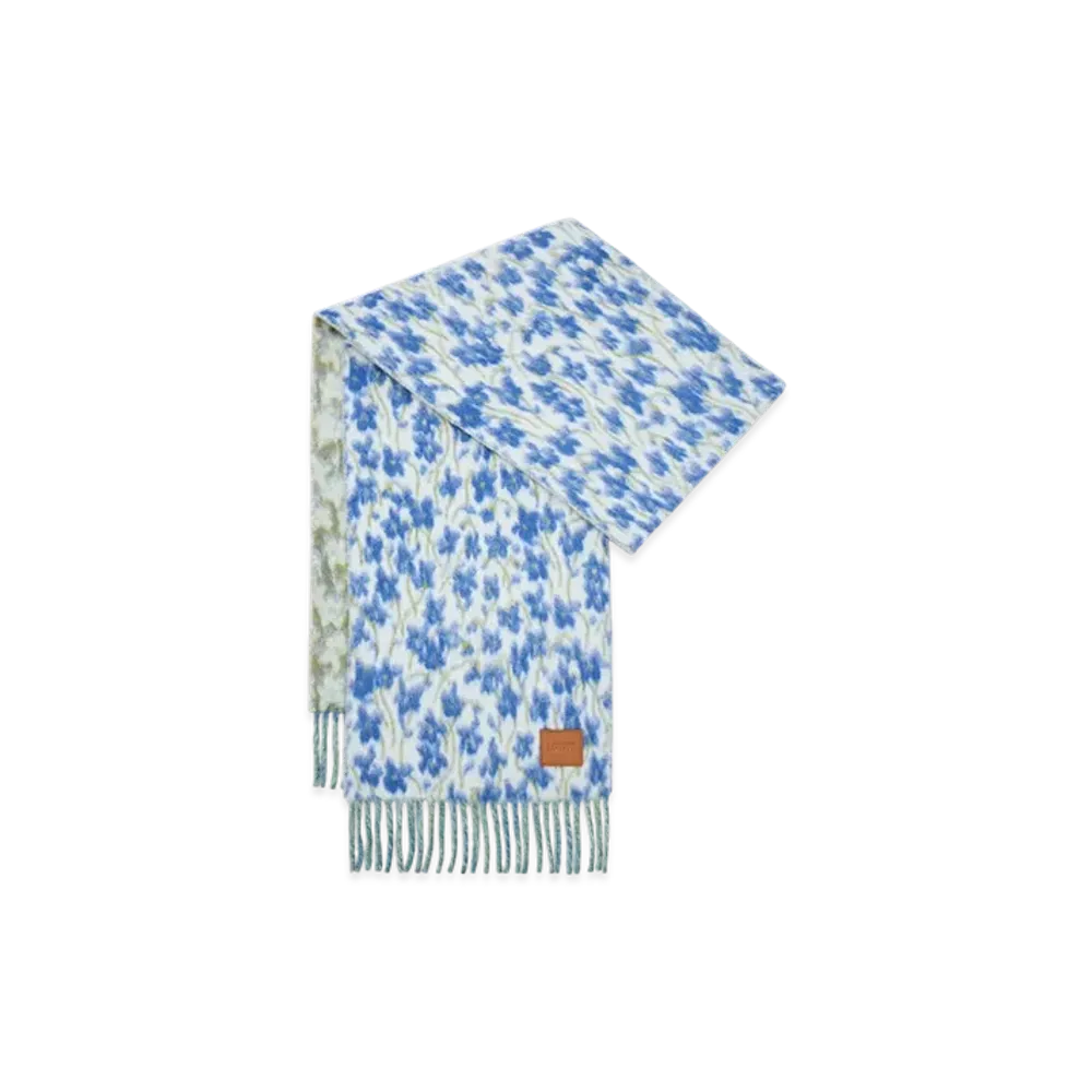 LOEWE Scarf "Blue/Multicolor"