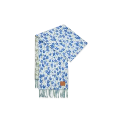 LOEWE Scarf "Blue/Multicolor"