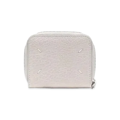 Maison Margiela Zip-Around Flap Wallet "Ivory"