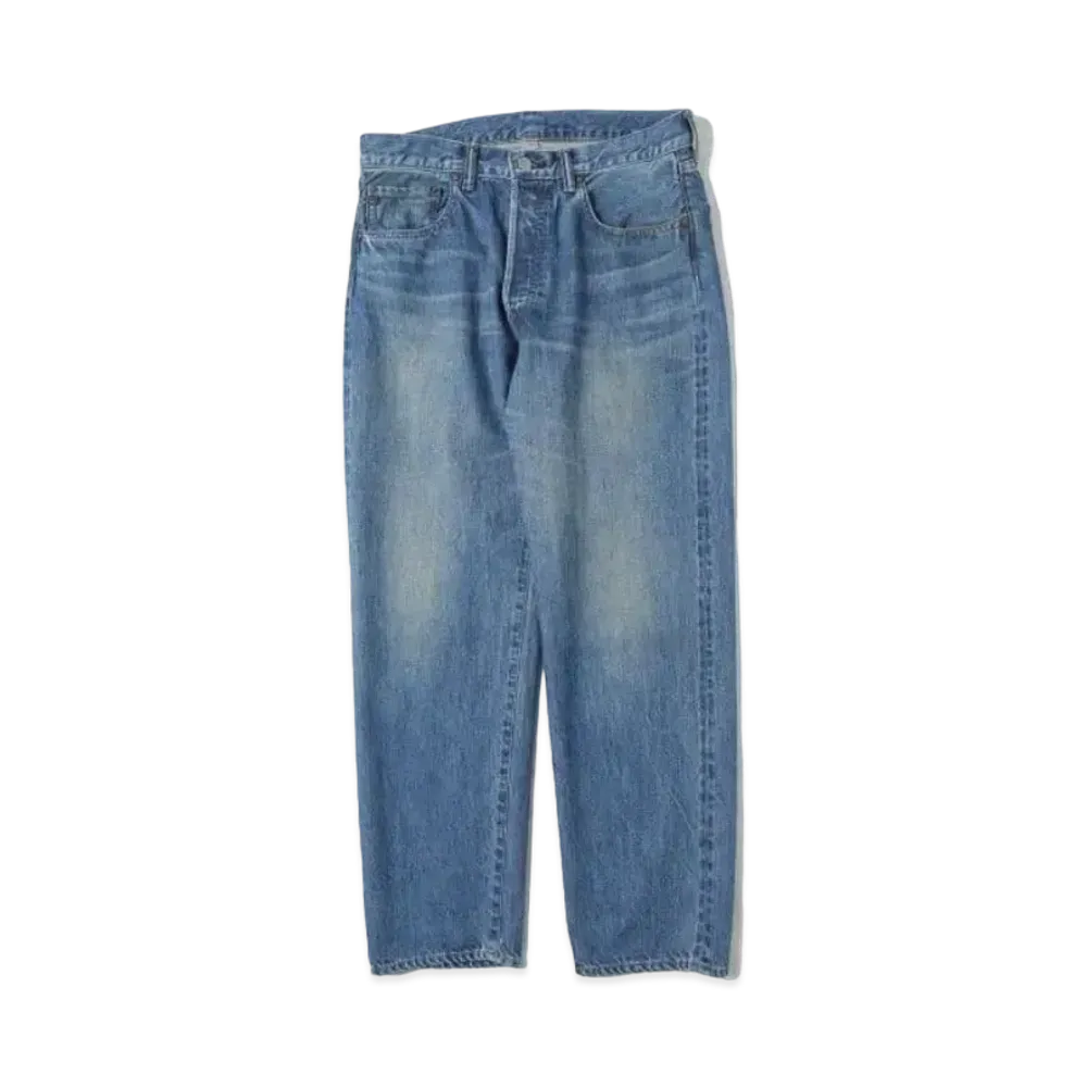 A.PRESSE Washed Denim Pants E "Bleach"