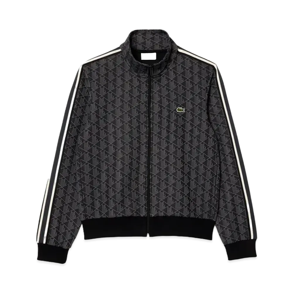 LACOSTE Monogram Jacquard Track Jacket "Black"