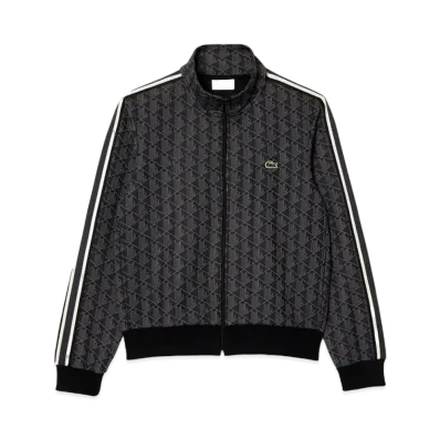 LACOSTE Monogram Jacquard Track Jacket "Black"