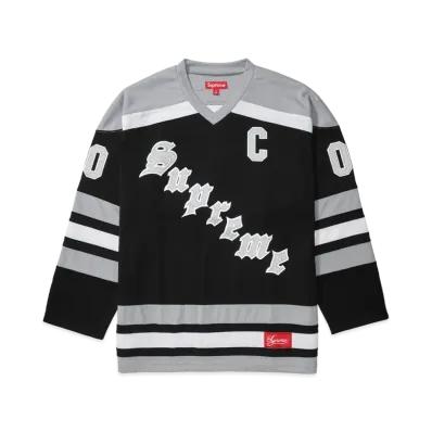 Supreme Fire & Ice Hockey Jersey "Black"
