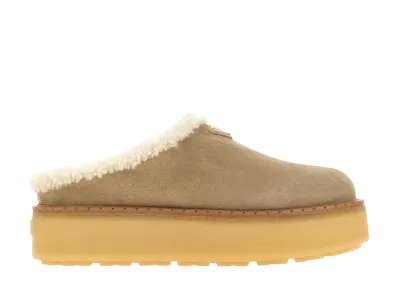 PRADA Women's Sand Suede Slippers "Beige"