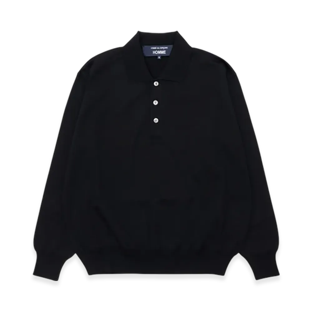 COMME des GARCONS HOMME Worsted Wool Jersey "Black"
