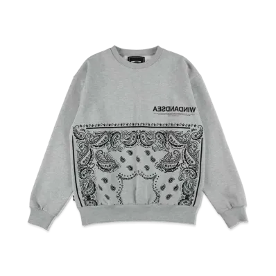 WIND AND SEA Paisley Crew Neck "Gray"