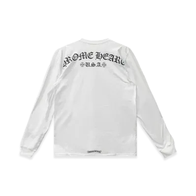 Chrome Hearts Shoulder Logo USA L/S T-Shirt "White"