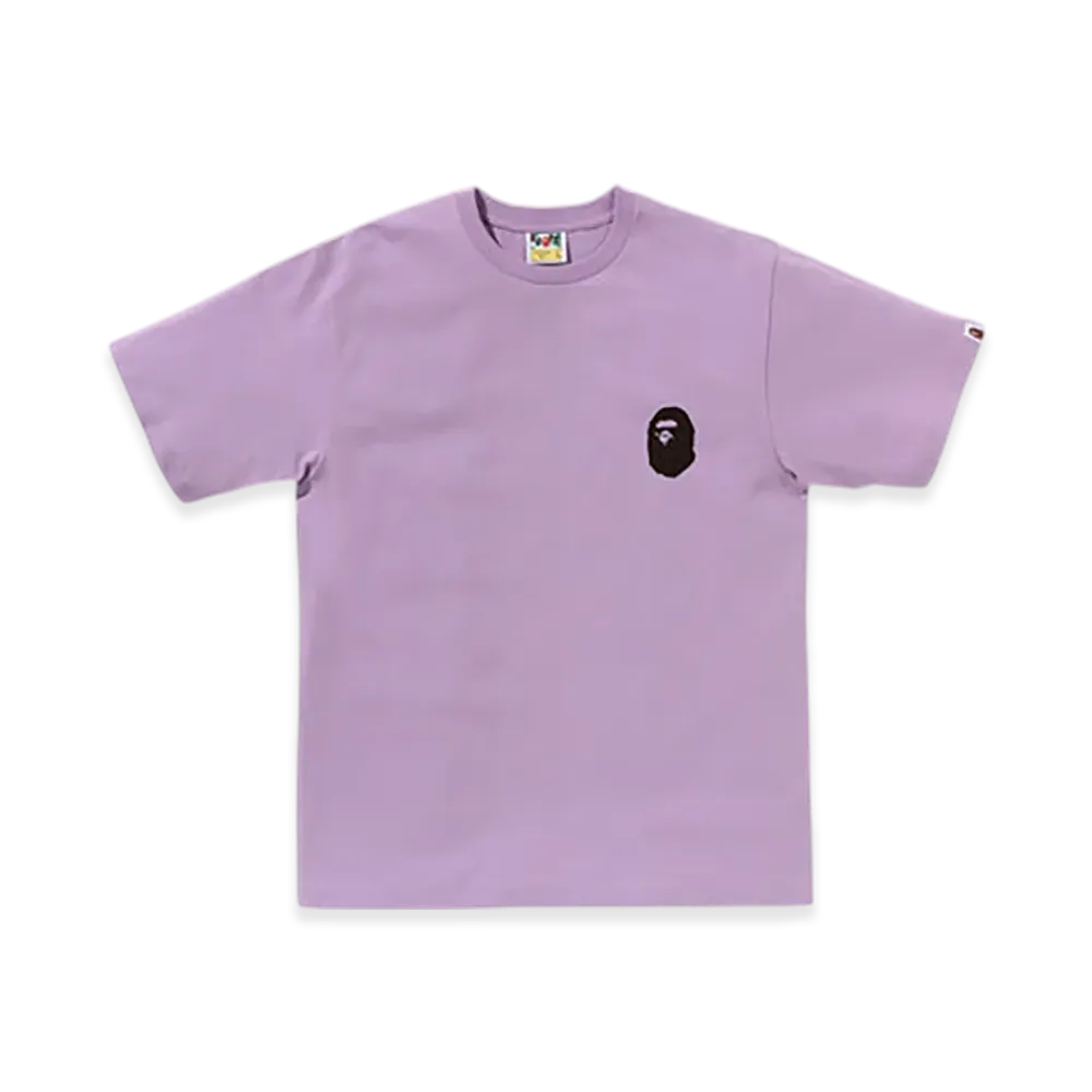 A BATHING APE Bicolor Multi Logo Tee "Purple"