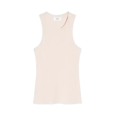 Maison Kitsune Baby Fox Patch Rib Tank Top "Pale Pink"
