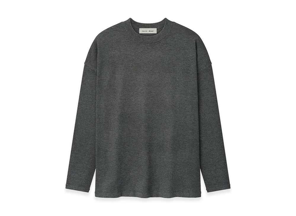 FEAR OF GOD ESSENTIALS Soft Knit Long Sleeve Tee "Iron Grey"