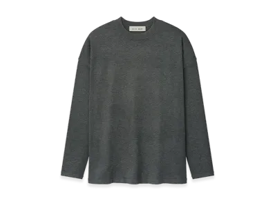 FEAR OF GOD ESSENTIALS Soft Knit Long Sleeve Tee "Iron Grey"
