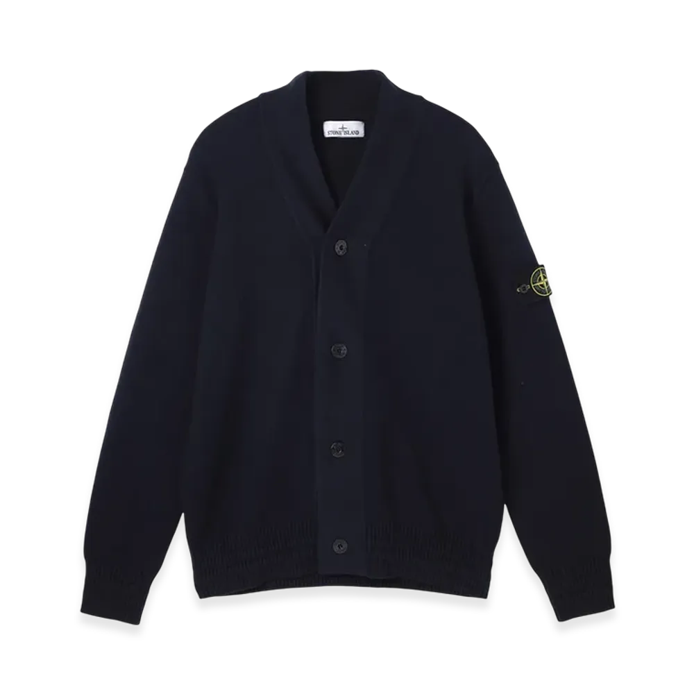Stone Island Cardigan 556A2 Winter Cotton "Navyblue"