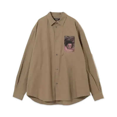 UNDERCOVER Twin Peaks Cotton Shirt "Gray Beige"