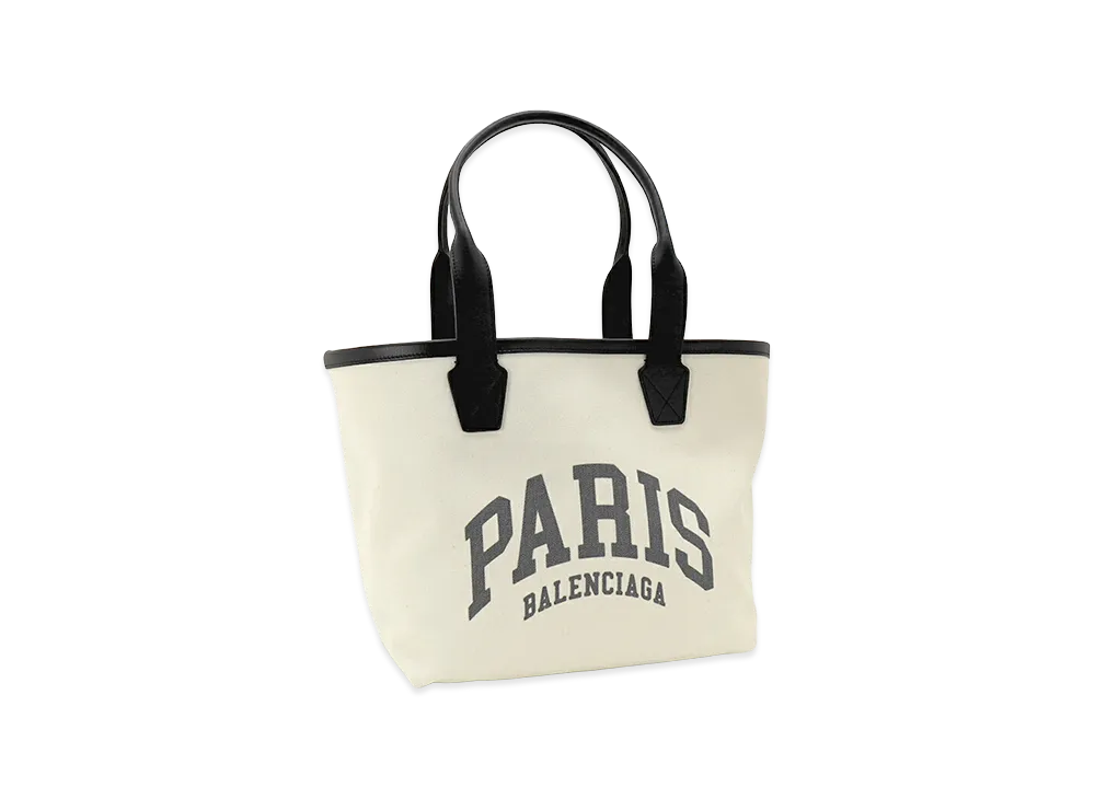 BALENCIAGA Cities Paris Jumbo Tote Tote Bag "Natural/Black"