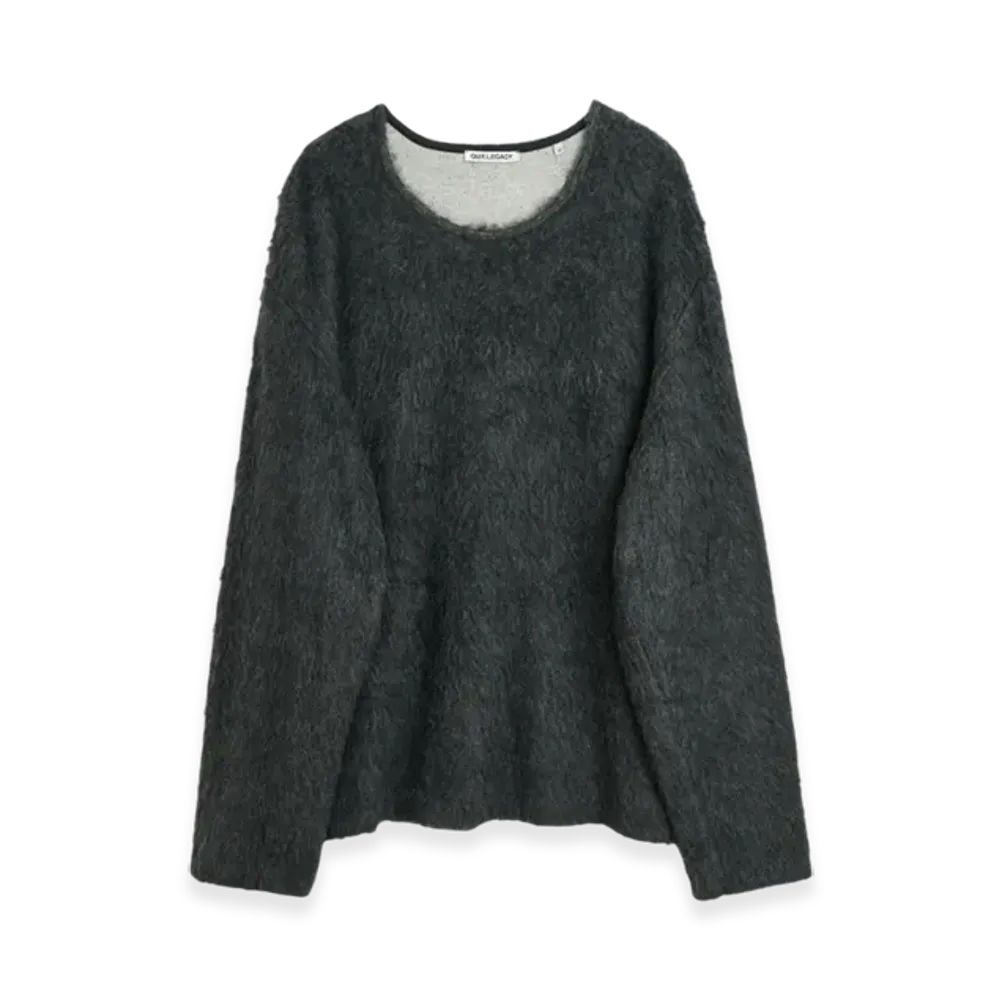OUR LEGACY Double Lock U Neck Alpaca Ash Grey "Ash Grey Alpaca"