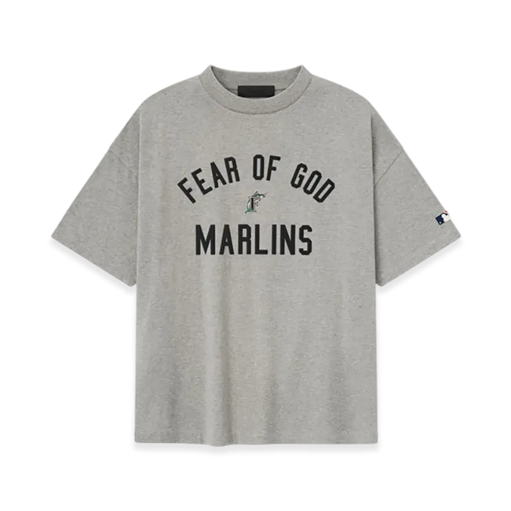FEAR OF GOD Marlins 90s Tee "Concrete Heather"