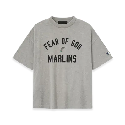 FEAR OF GOD Marlins 90s Tee "Concrete Heather"