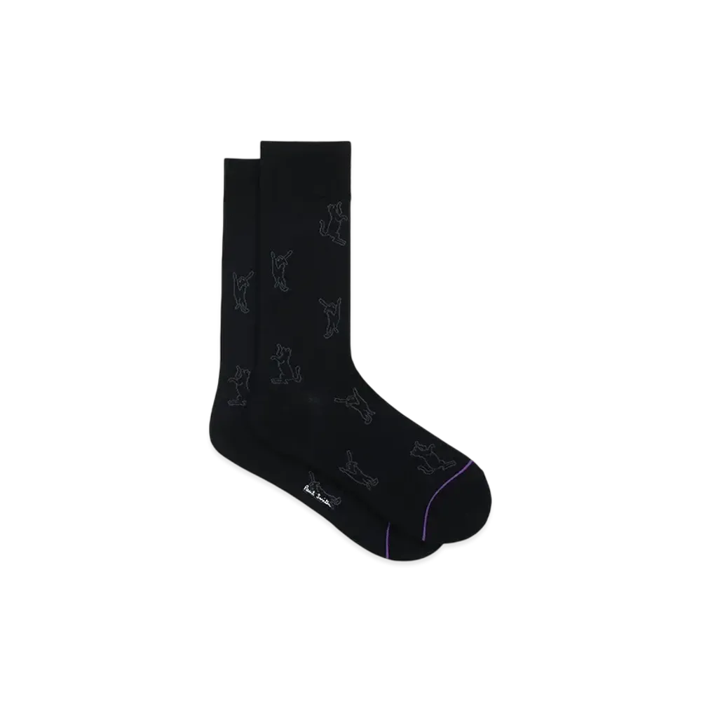 Paul Smith Moving Cat Socks "Black"