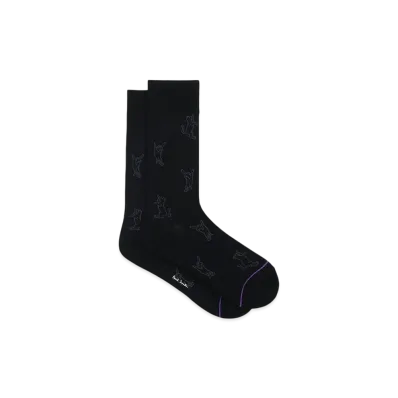Paul Smith Moving Cat Socks "Black"