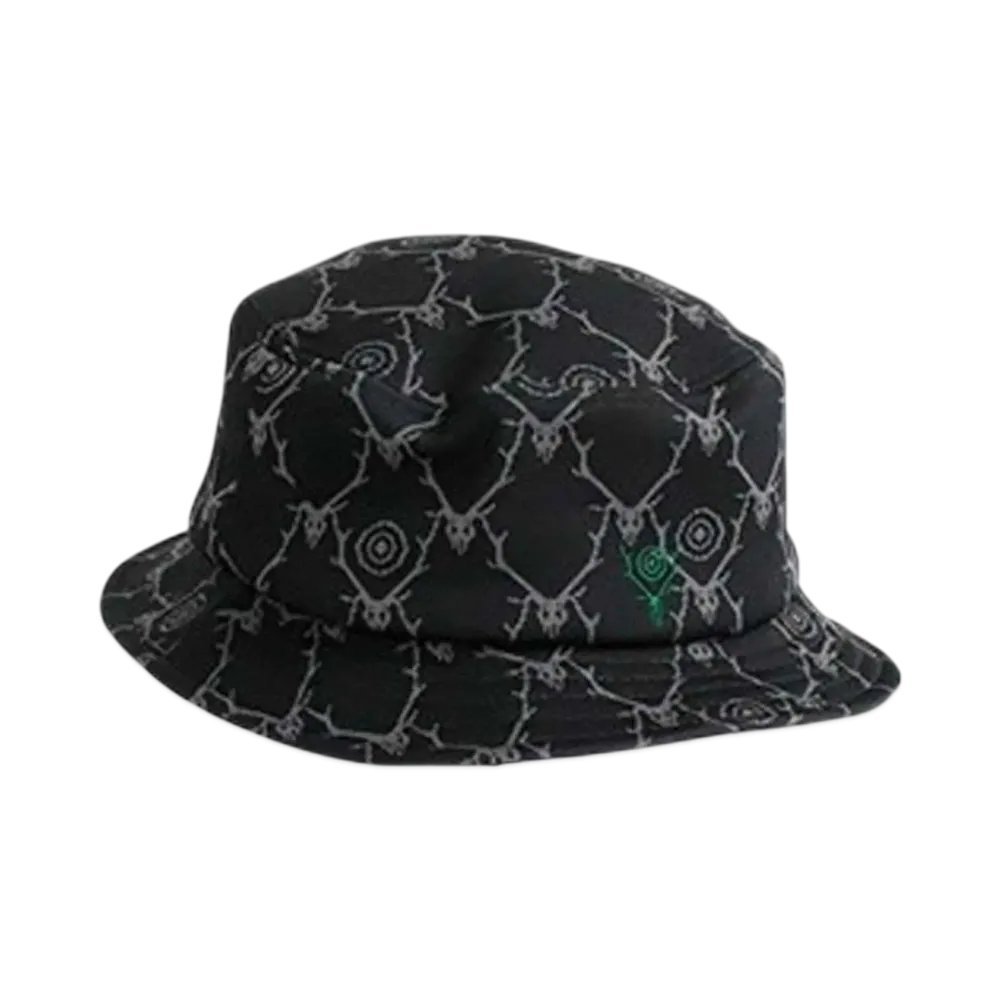 SOUTH2 WEST8 Skull & Target Bucket Hat "Black" OT434
