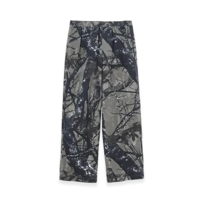 SEDAN ALL-PURPOSE Camouflage Wide Easy Pants "Black"