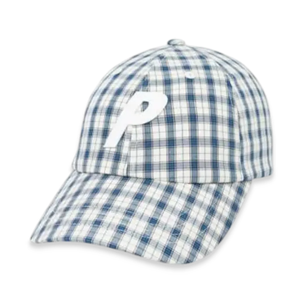 PALACE Plaid P 6-Panel "White"