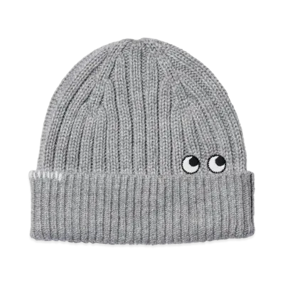 Uniqlo X Anya Hindmarch Heattech Knit Beanie "Light Gray"