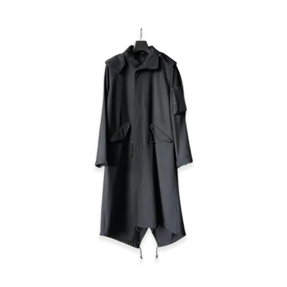 Yohji Yamamoto POUR HOMME Army Gabardine Mods Coat "Black"