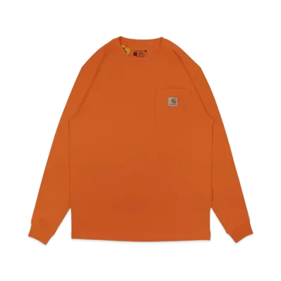 Carhartt Loose Fit Heavyweight Long-Sleeve Pocket T-Shirt "Brite Orange"