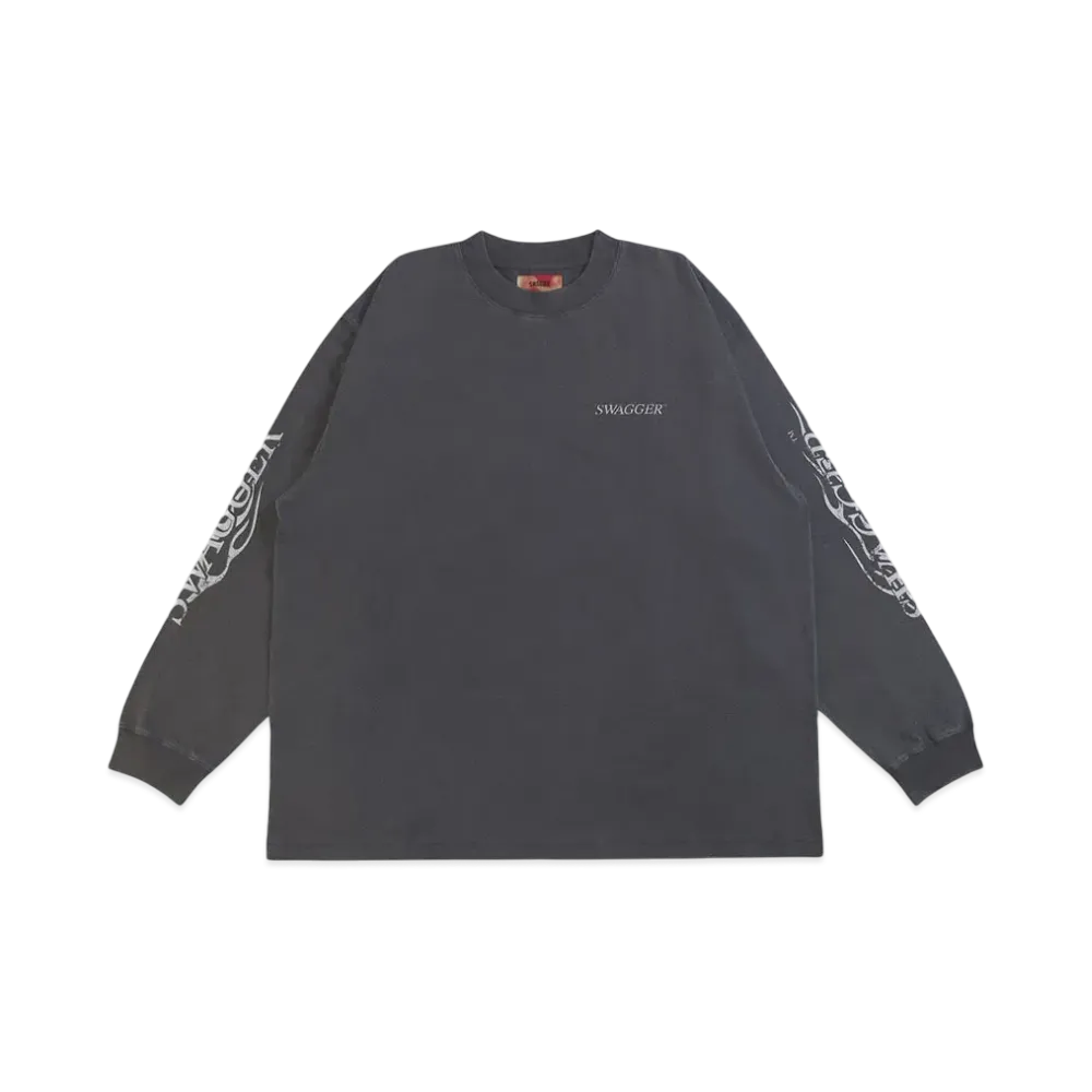 SWAGGER FLAME LT-SHIRT "C.GRAY"