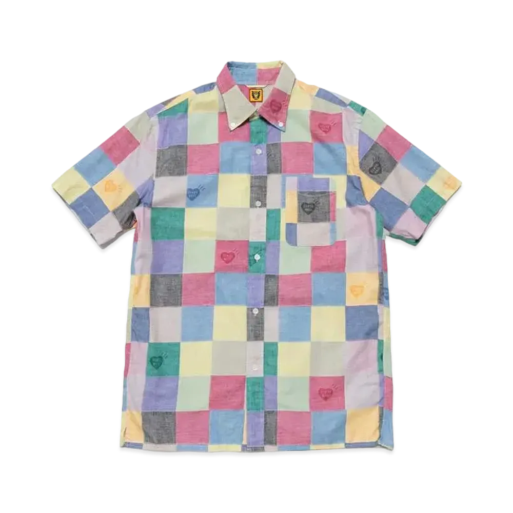HUMAN MADE PATCHWORK S/S SHIRT "Pink"