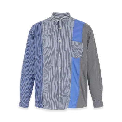 COMME des GARCONS HOMME Patchwork Shirt "Blue"
