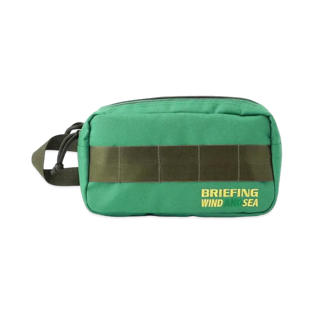 WIND AND SEA x BRIEFING GOLF Double Zip Pouch Golf WDS "Green"