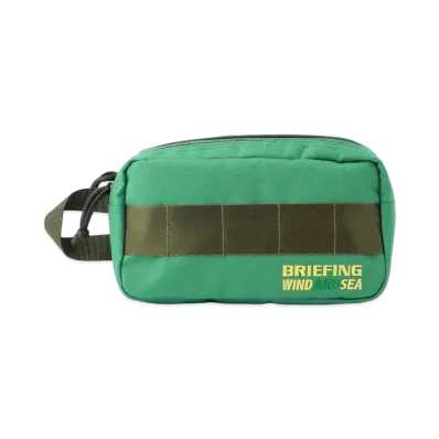 WIND AND SEA x BRIEFING GOLF Double Zip Pouch Golf WDS "Green"