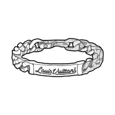 Louis Vuitton x NIGO LV CHAIN LINKS BRACELET "Silver"