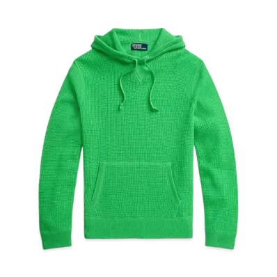 Polo Ralph Lauren Washable Cashmere Hooded Sweater "Green"
