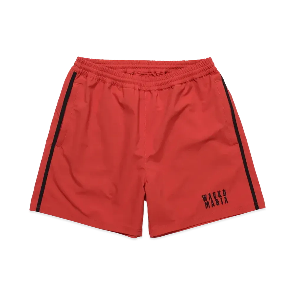 WACKO MARIA Nylon Board Shorts "Red"