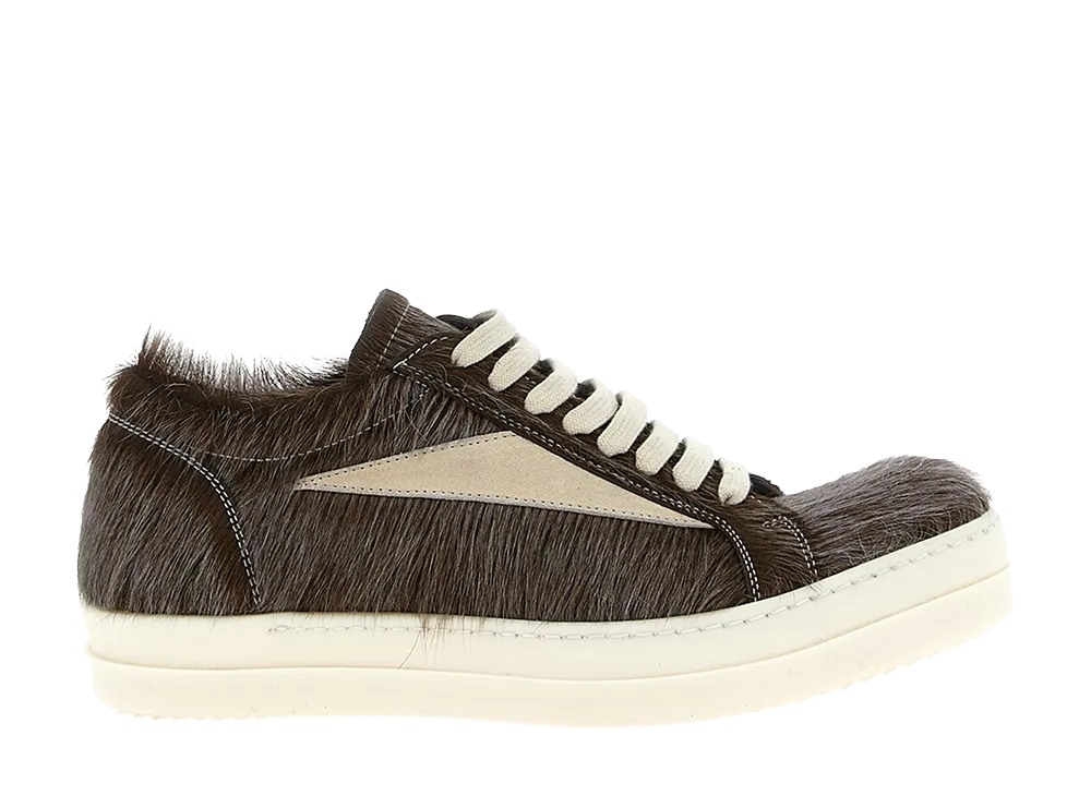 Rick Owens SS25 Concordians Vintage Sneaks Pony Skin "Brown"