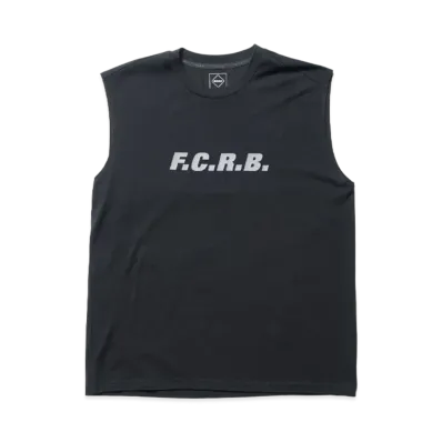 F.C.Real Bristol Wool Blend Authentic No Sleeve Tee "Black"