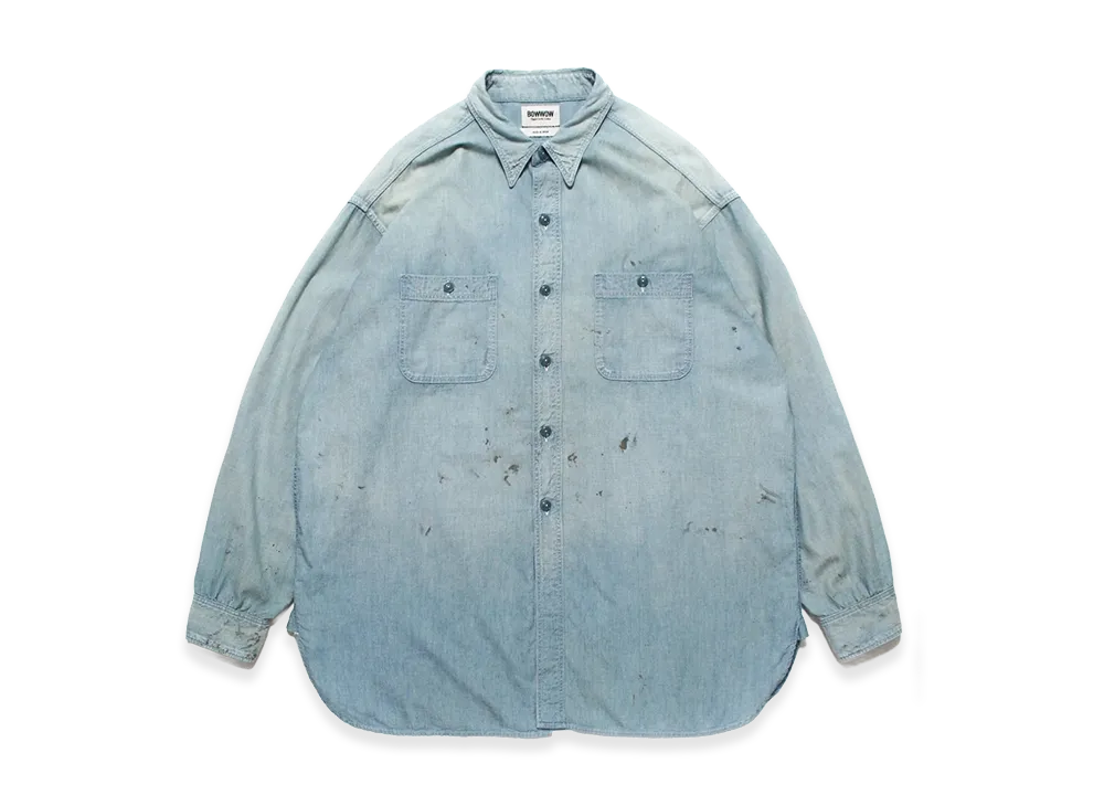 BOW WOW Sketch Zomboo USN Chambray Shirt Aged "Indigo"