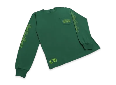 Chrome Hearts Cemetery Cross Logo L/S T-Shirt "Green"