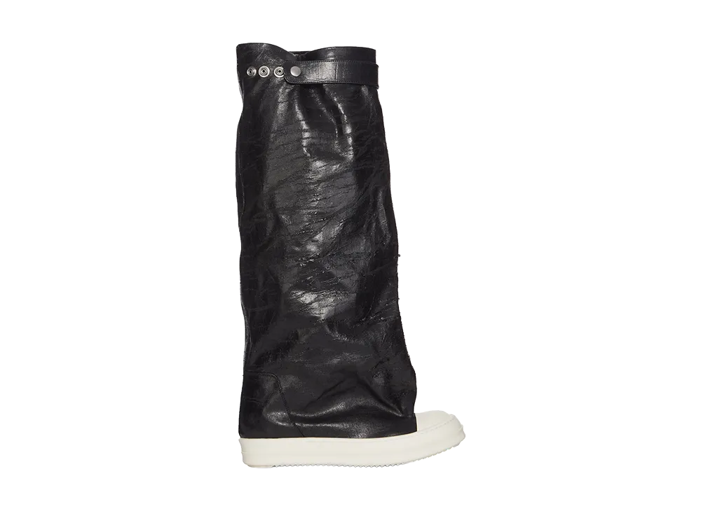 Rick Owens DRKSHDW Elephant Boot "Black/Milk"