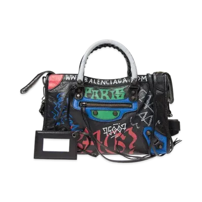 BALENCIAGA Handbag Lambskin "Black"