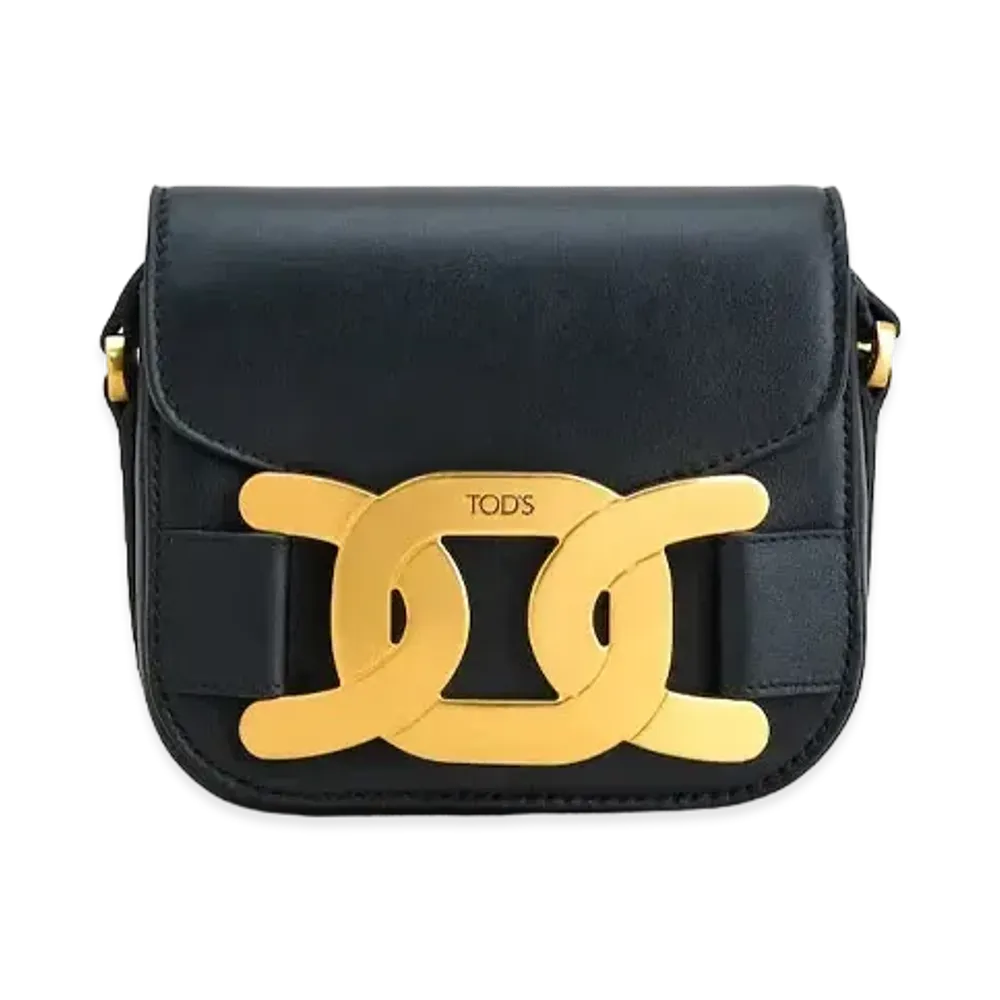 TOD'S Crossbody Bag In Leather Mini "Black"