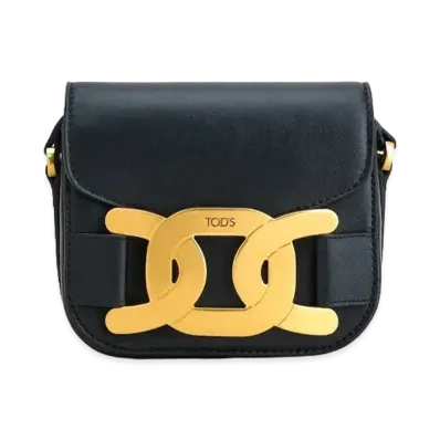 TOD'S Crossbody Bag In Leather Mini "Black"
